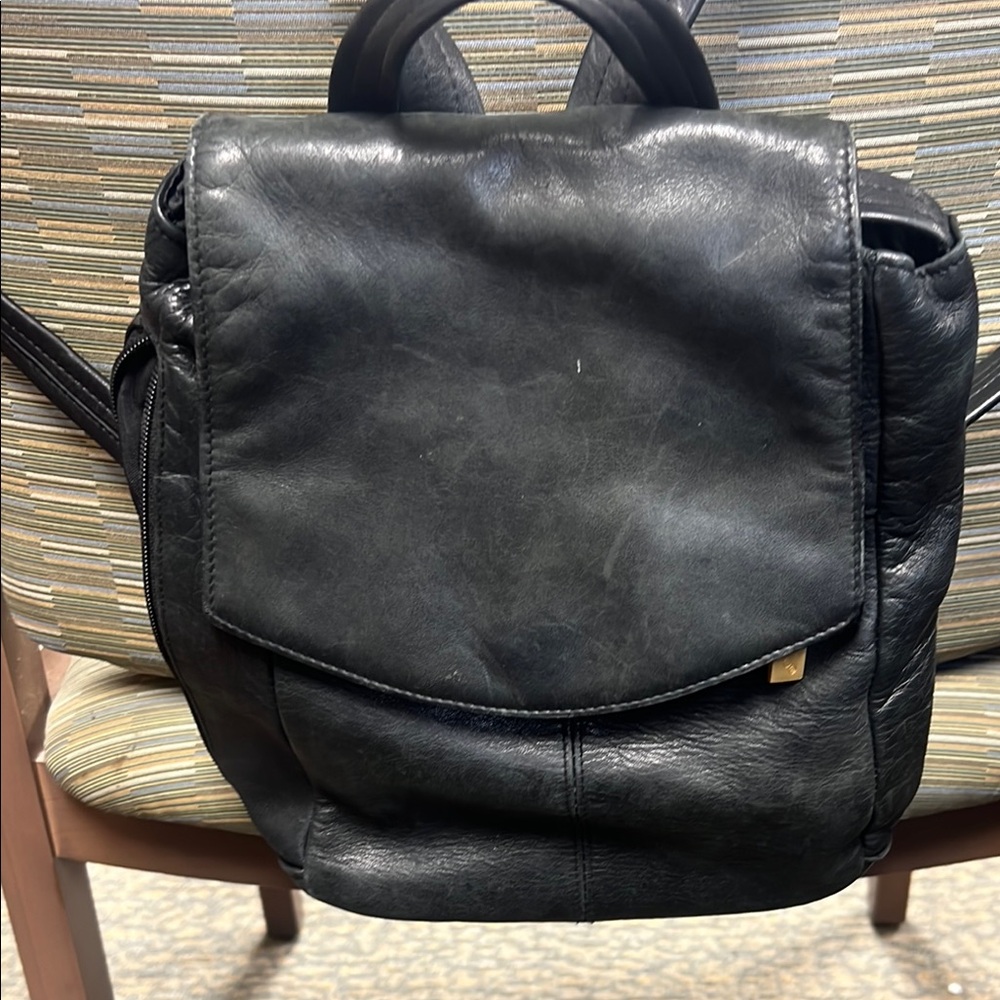 tignanello womens’s  Black Leather Backpack